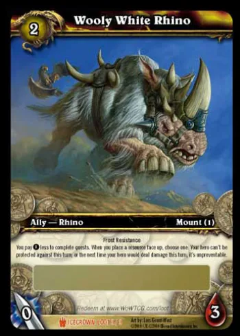  Wooly White Rhino tcg card